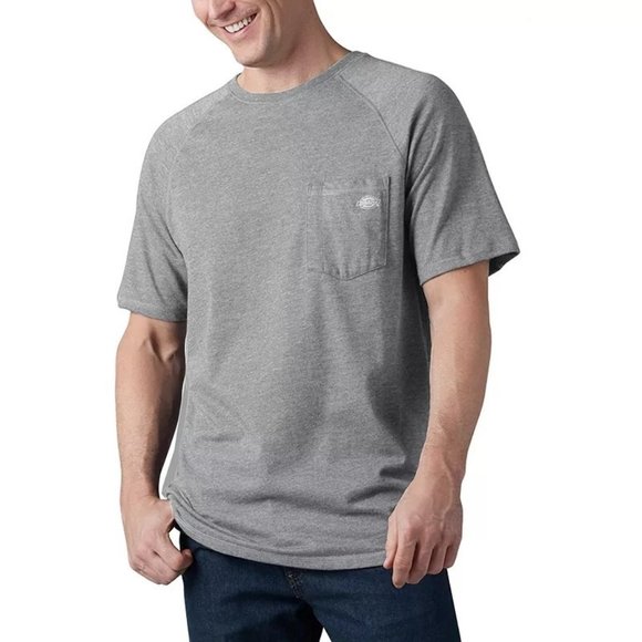 Men's Temp iQ Performance Cooling T-Shirt - Dickies Gray 2XL - Picture 1 of 9